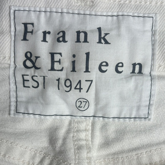 Frank & Eileen Monaghan Mom Jeans High Rise Straight Leg Crop Raw Hem - Picture 4 of 11